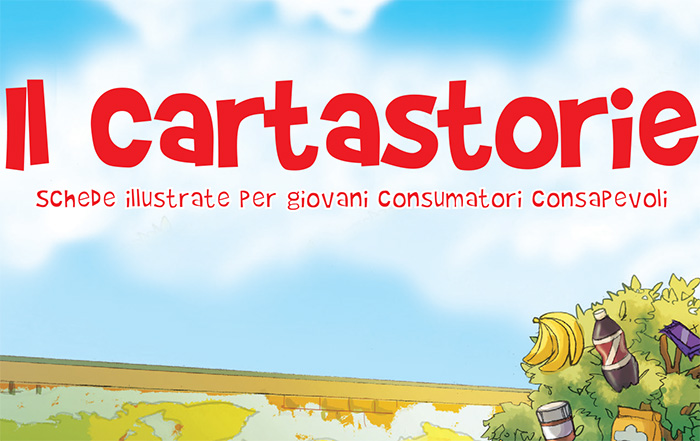 Copertina il cartastorie: schede illustate per giovani consumatori consapevoli