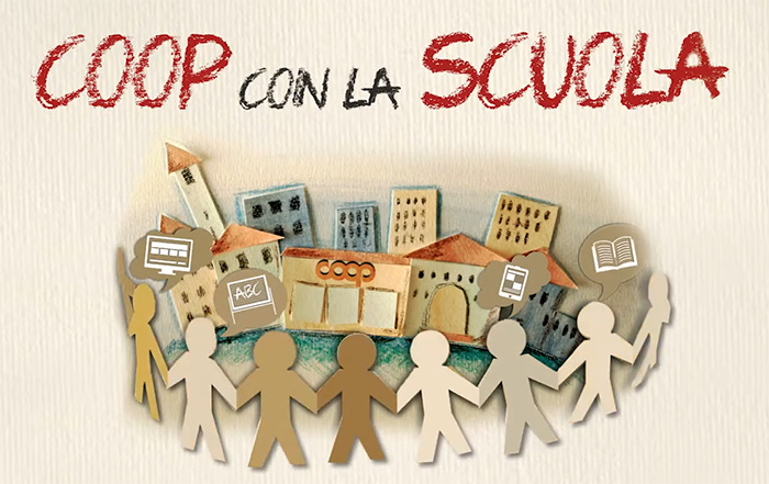 Copertina Coop con la scuola