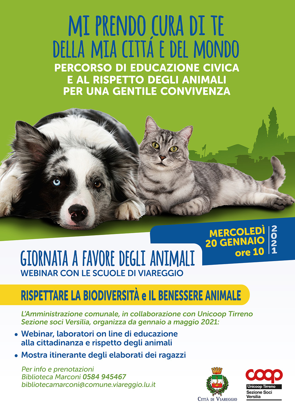 Volantino Mi prendo cura di te, della mia città e del mondo