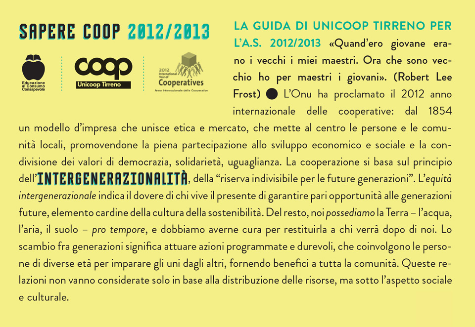 Copertina guida Saperecoop duemila 12 13