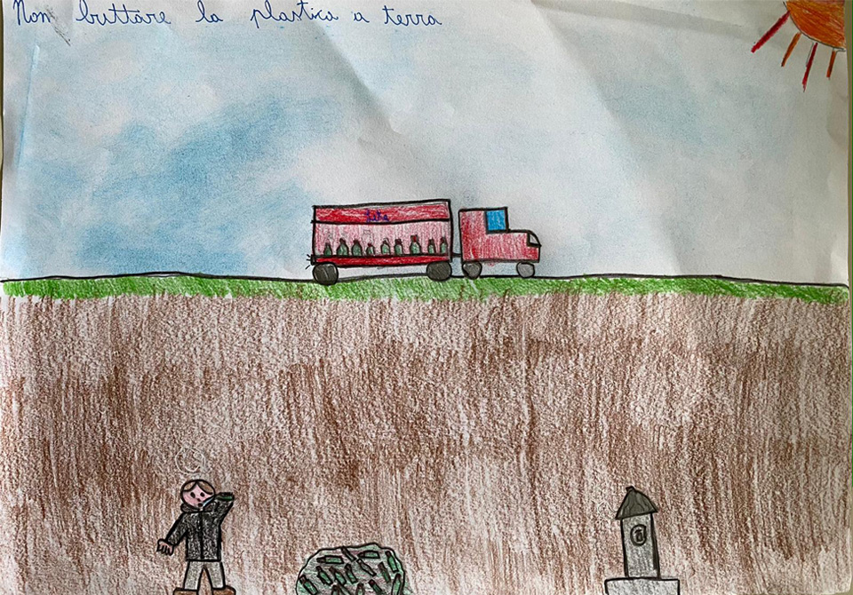 Disegno di un dei bambini per il progetto cartastorie Disegno di un dei bambini per il progetto cartastorie