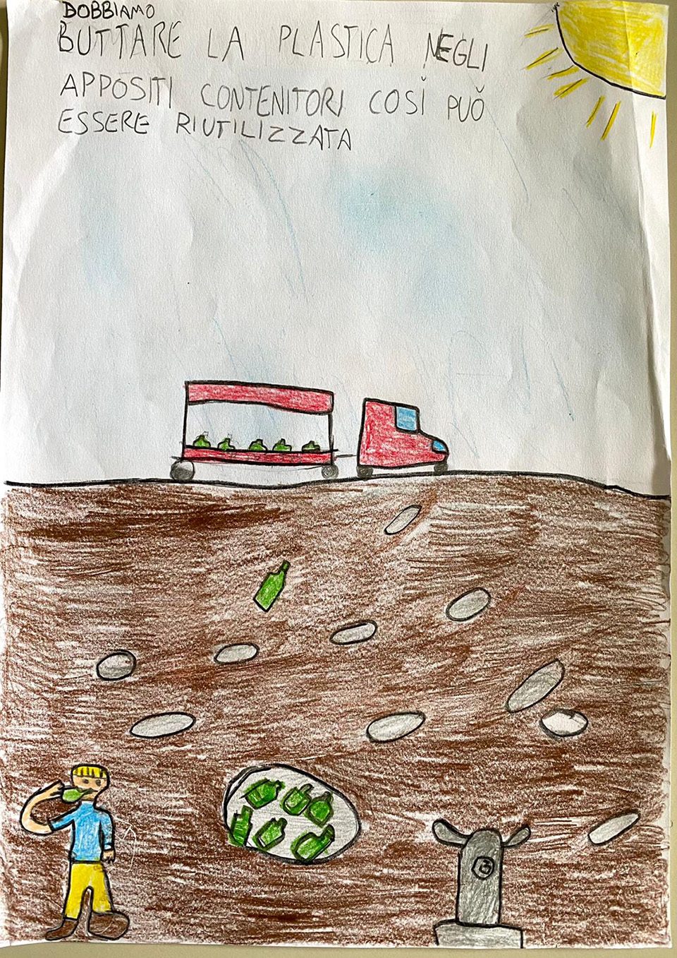Disegno di un dei bambini per il progetto cartastorie Disegno di un dei bambini per il progetto cartastorie