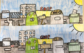 Disegno di un dei bambini per il progetto cartastorie