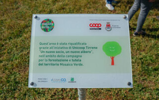 Pannello nel parco di Unicoop Tirreno e comune di Livorno