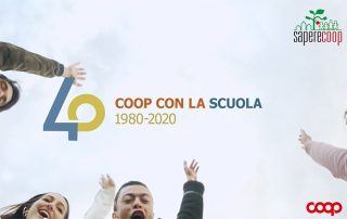 Locandina 40 anni Coop con la scuola