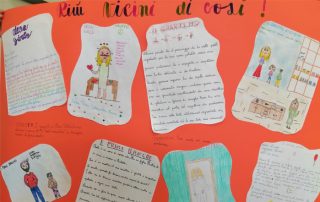 Cartellone realizzato dai bambini più vicini di così