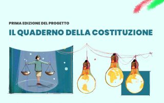 Copertina progetto prima edizione: il quaderno della costituzione
