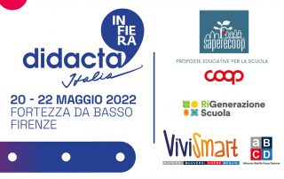 Locandina presenza Saperecoop a Didacta