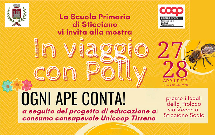 Volantino in viaggio con Polly: ogni ape conta