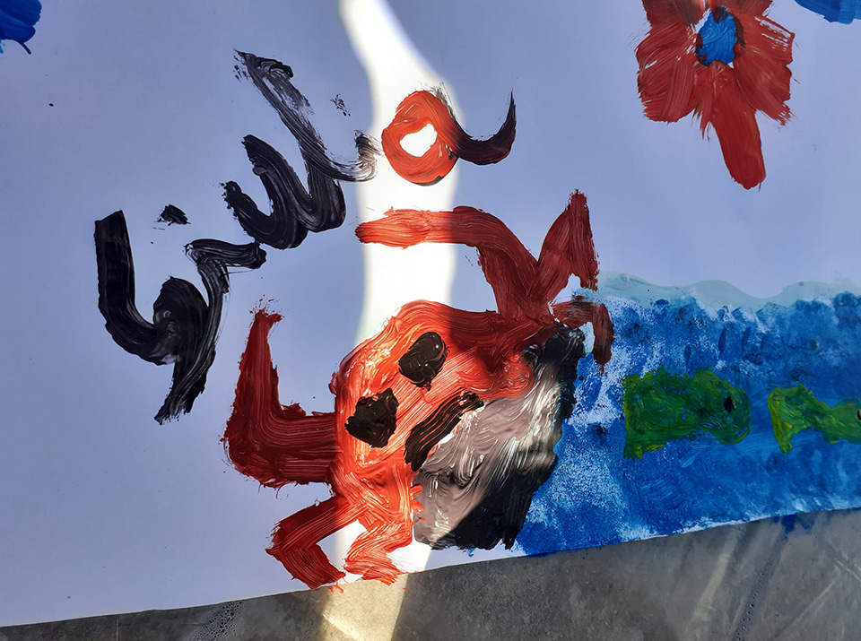 disegno fatto da bambino rappresentante un granchio disegno fatto da bambino rappresentante un granchio