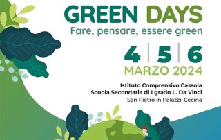 anteprima volantino green days: fare, pensare, essere green.