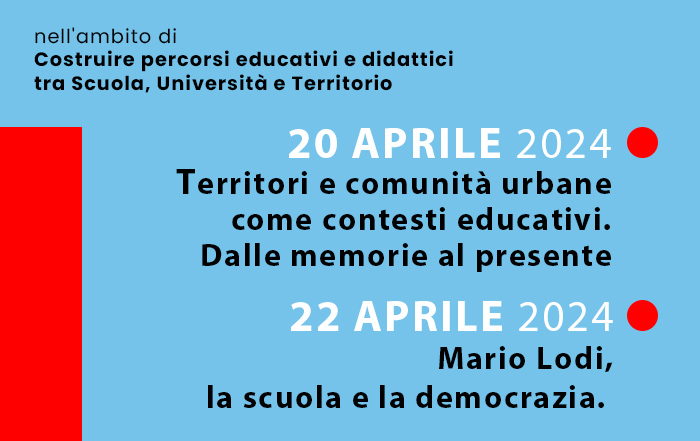 Locandina eventi 20 e 22 Aprile