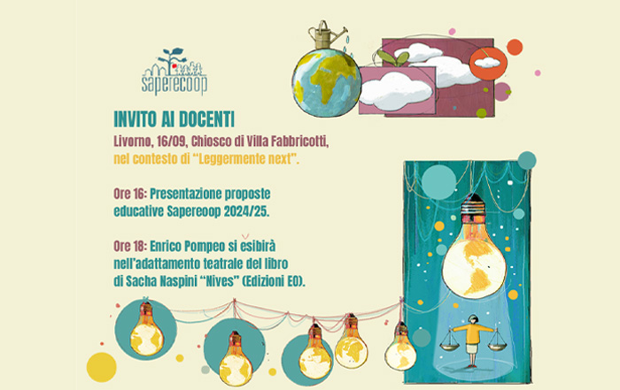 Invito ai docenti 16 settembre 2024 nel contesto di leggermente next