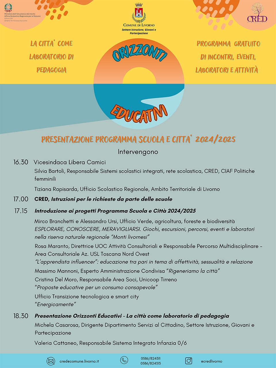 locandina presentazione Programma “scuola e città” locandina presentazione Programma "scuola e città"