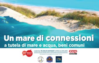 anteprima volantino un mare di connessioni a tutela di mare e acqua, beni comuni